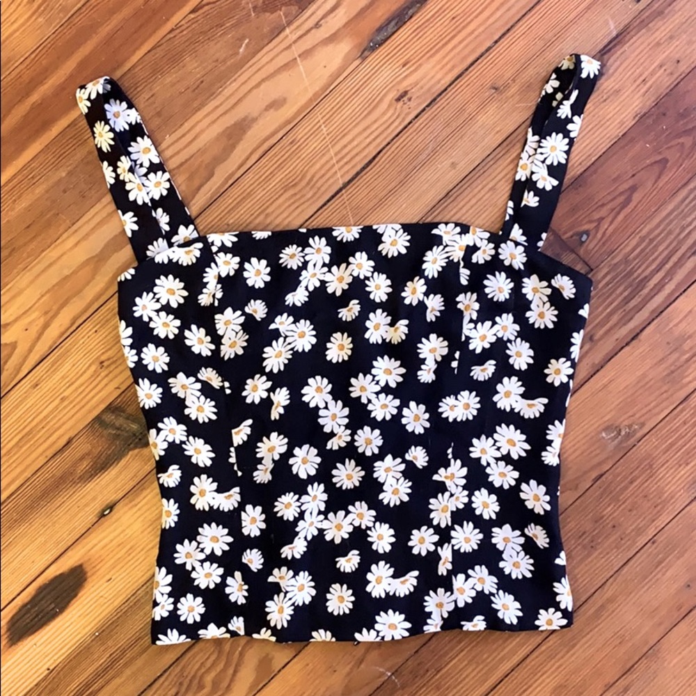 Rare Reformation Low Cut Size 6 Daisy Zip Tank